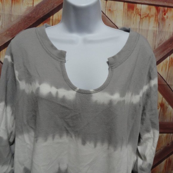 ave leisure striped tie dye look tie below shirt~soft~gently worn, - Picture 3 of 5